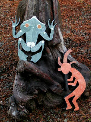 Frog and Kokopelli